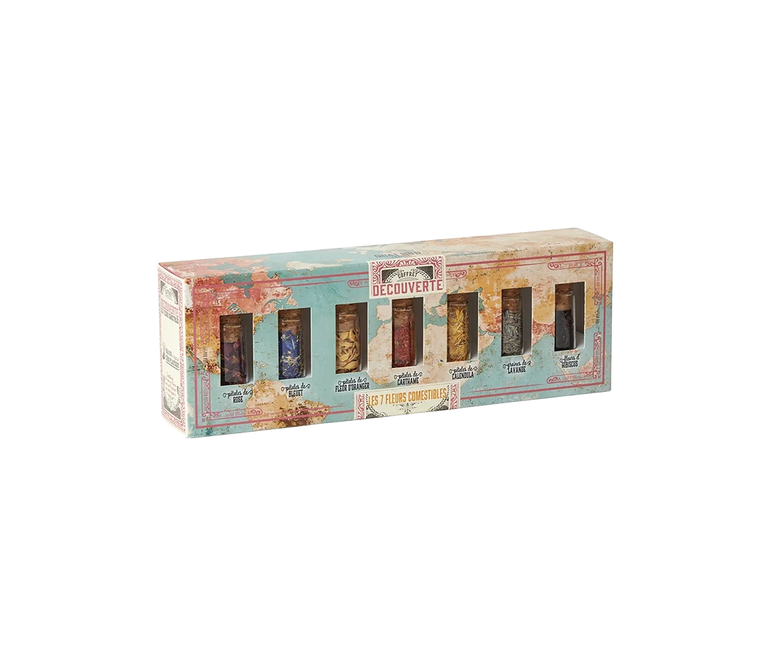 Coffret découverte 7 fleurs comestibles bio | QUAI SUD - 15 g