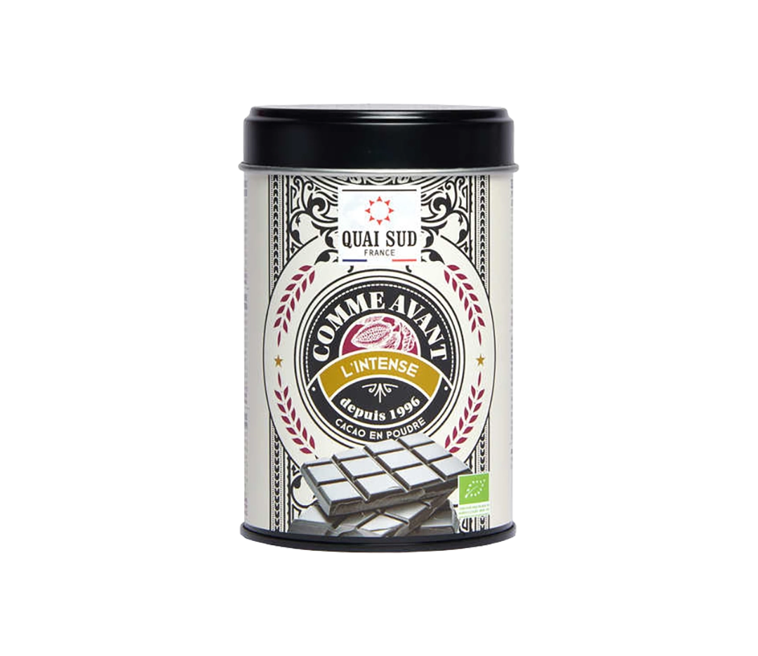 Cacao bio « L’Intense » aux pépites de chocolat | QUAI SUD - 250 g
