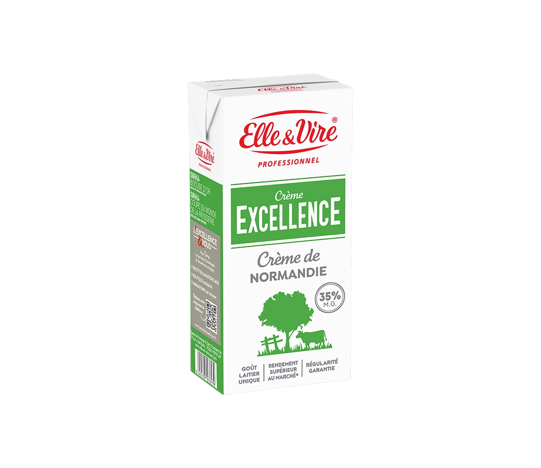 Crème UHT Excellence 35 % | Elle & Vire Professionnel - 1 L