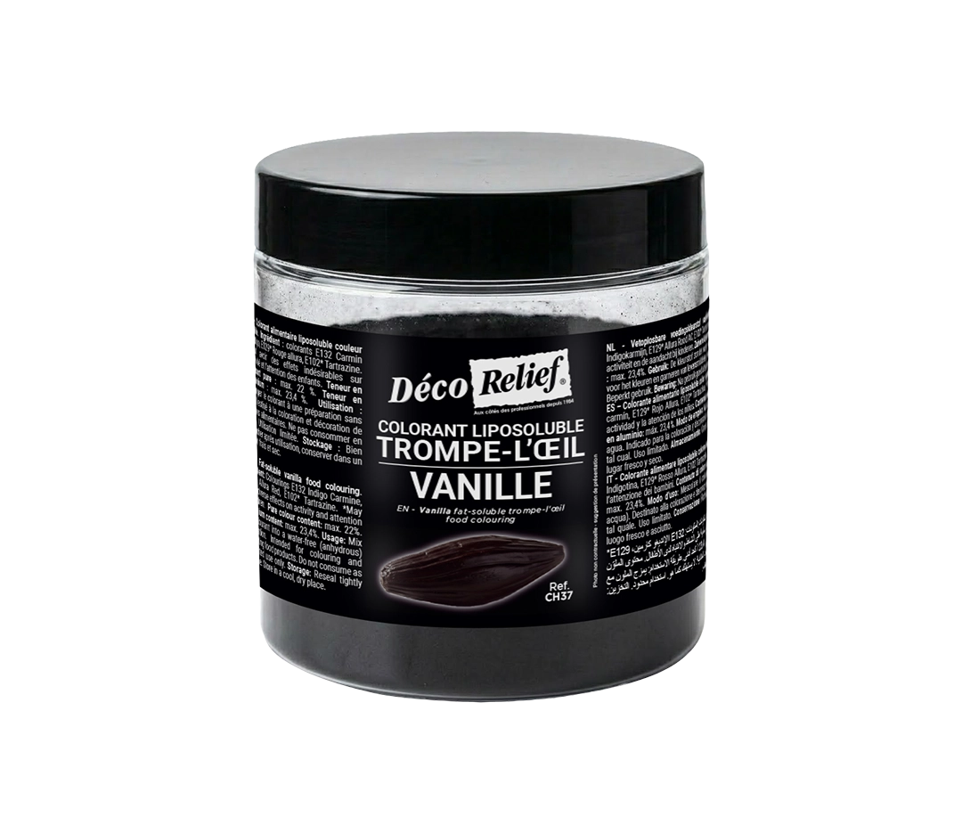 Colorant liposoluble trompe l'œil Vanille | Déco Relief - 100 g