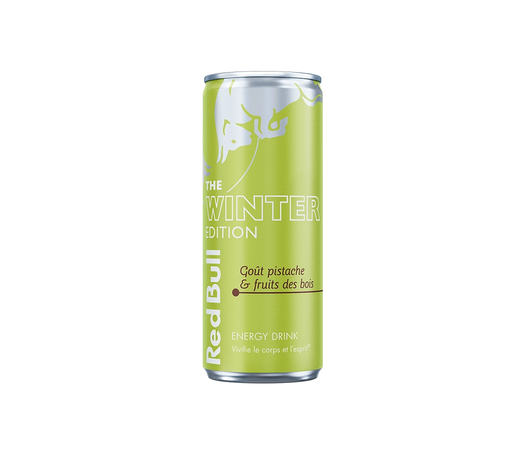 Red Bull Winter Edition pistache & baies des bois - 25 cl x 24