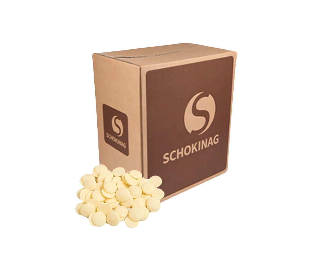 Drops chocolat blanc 10 kg | SCHOKINAG - 40 cartons