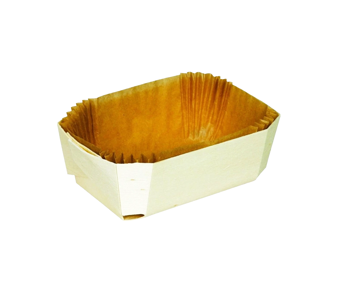 Barquette bois 18,5 x 10,5 cm - Paquet de 50