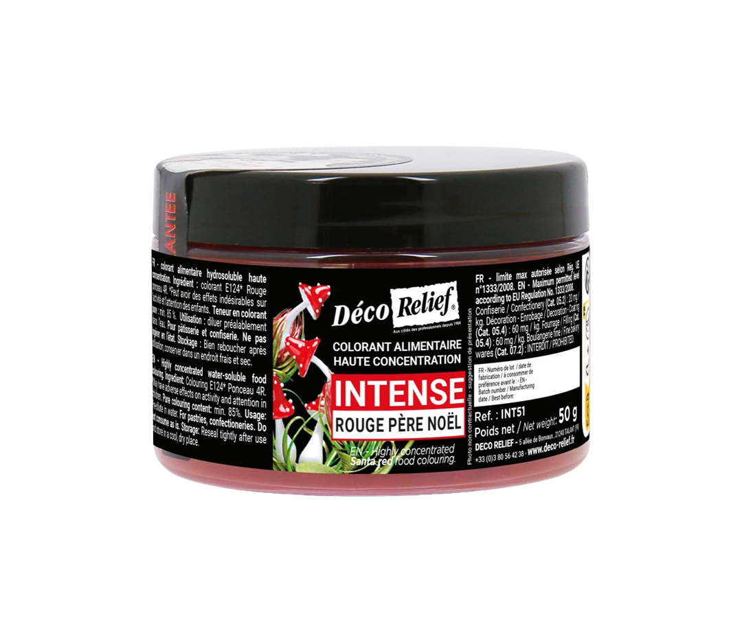 Colorant intense rouge Père Noël | Déco Relief - 50 g