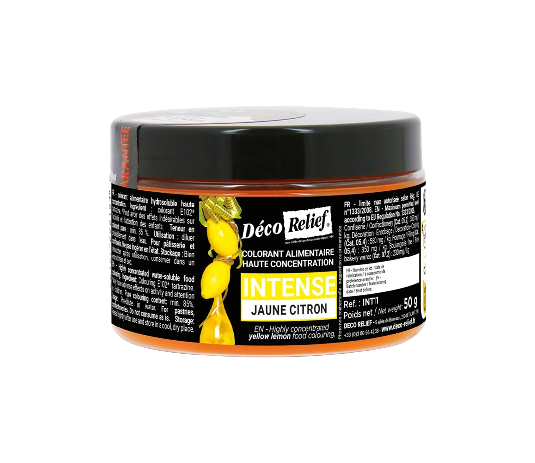 Colorant poudre jaune citron - 50g
