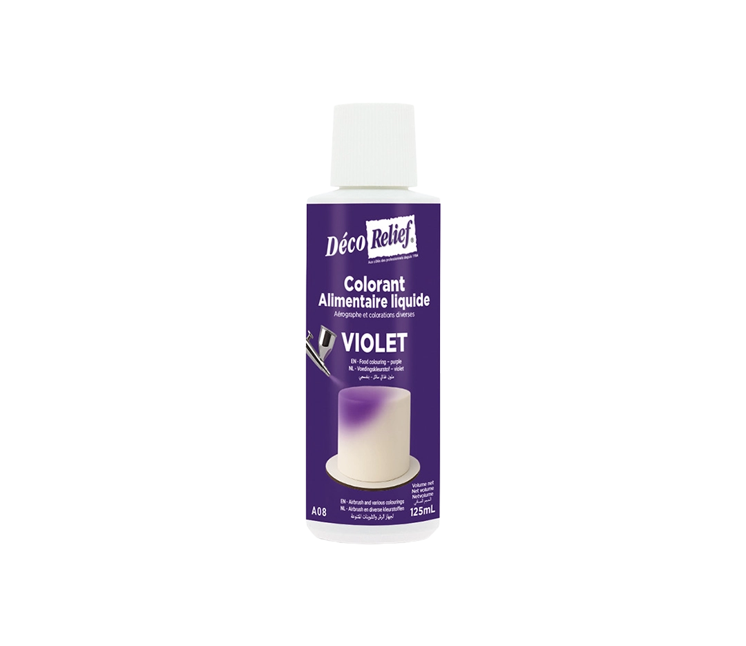 Colorant liquide base eau violet | Déco Relief - 125 ml
