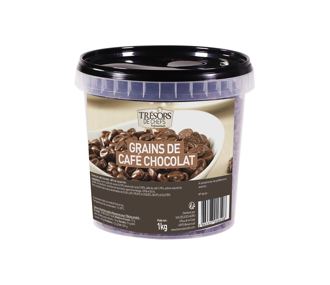 Grains de café chocolat - 1 kg