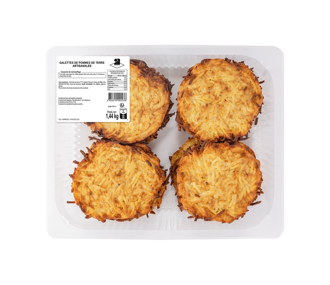 Galette pommes de terre artisanales X12 | Gozoki - 1,44 kg