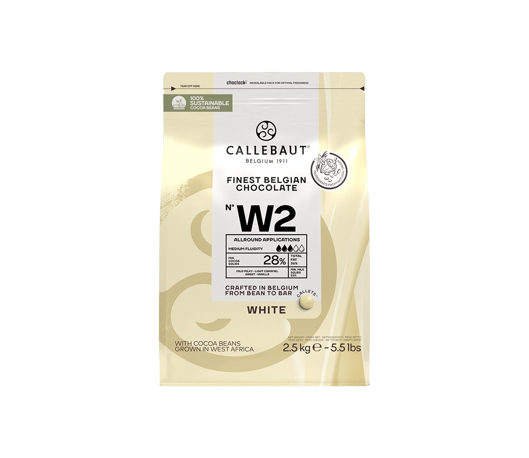Chocolat blanc 28% de cacao - 2,5kg
