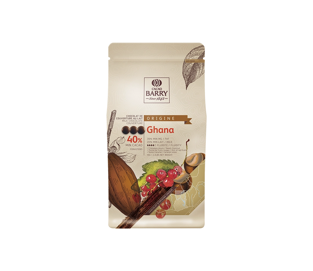 Chocolat lait Ghana 40%