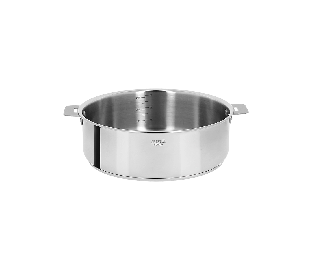 Sauteuse inox Casteline Amovible | Cristel - Ø24 cm