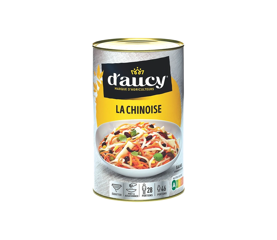 Salade chinoise boîte 5/1 | d'aucy - 4 kg