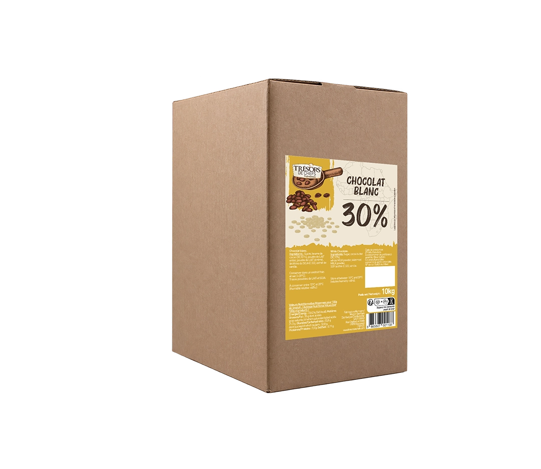 Couverture chocolat blanc | Schokinag - 10 kg