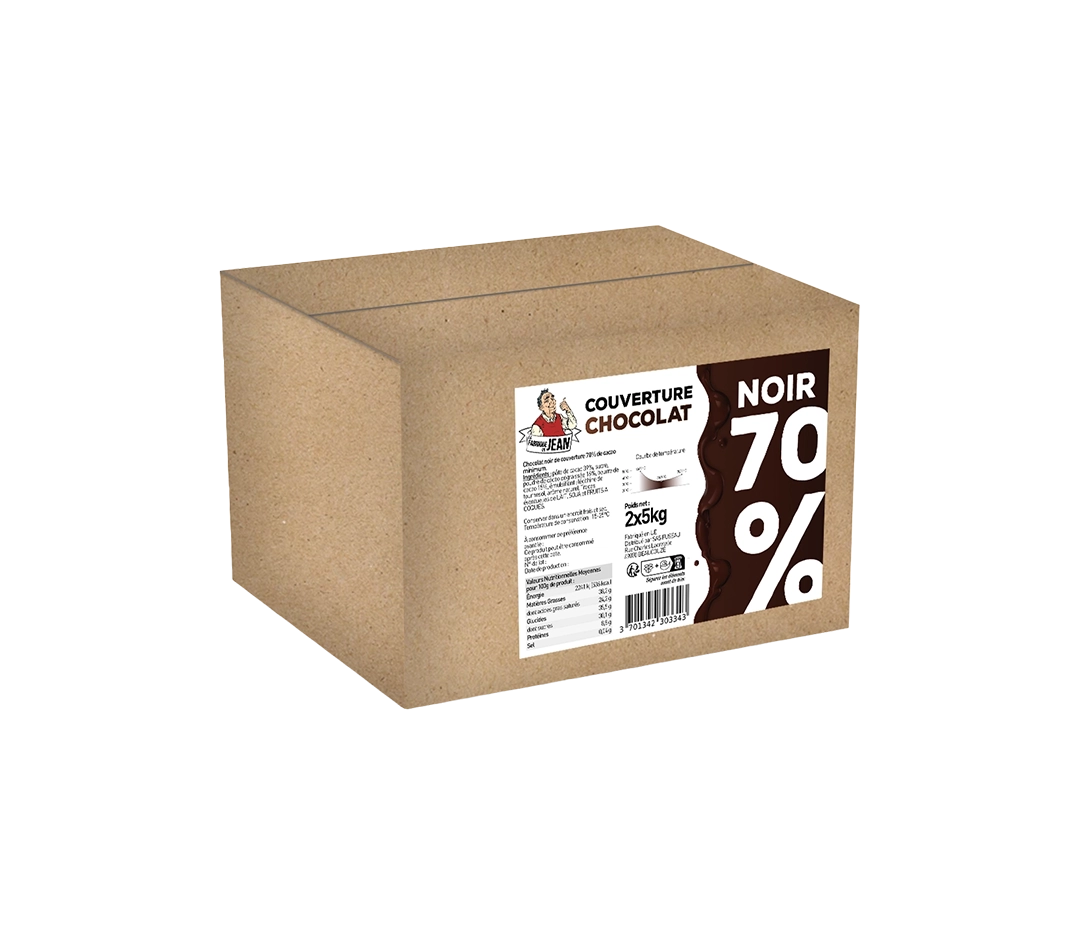 Couverture noire 70% | Fabrique de Jean - 2 x 5 kg