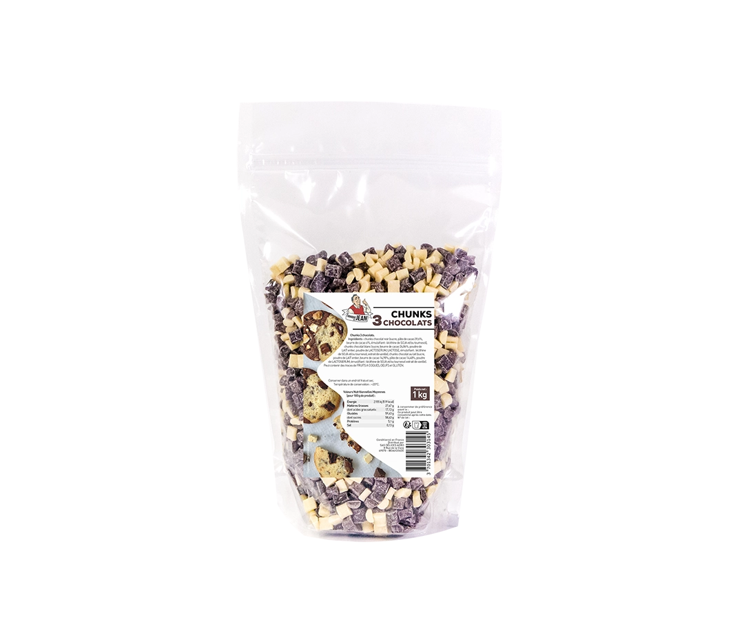 Chunks 3 chocolats | Fabrique de Jean - 1 kg