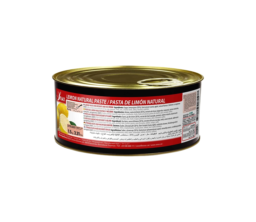 Pâte naturelle de citron | Sosa - 1,5 kg