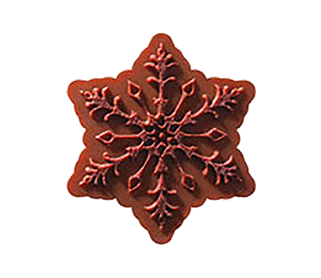Petits flocons chocolat blanc caramélisé et lait avec relief 'Noir' | PCB Création - X 180