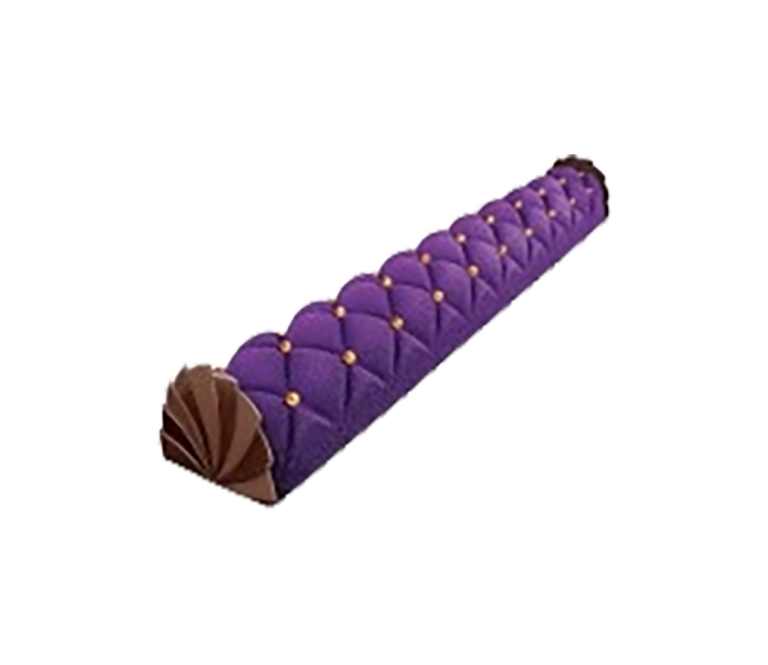 Moule bûche grande matelassé x12