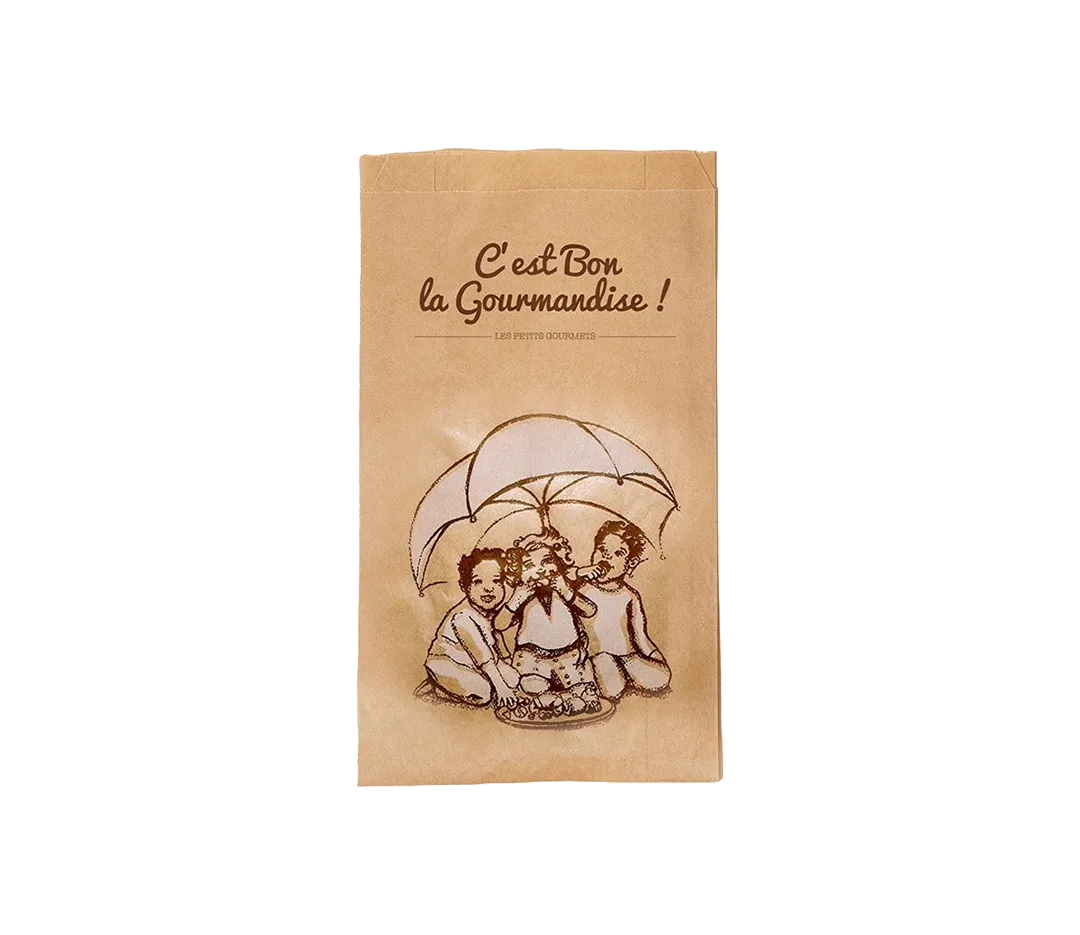 Sac croissant kraft - x1000