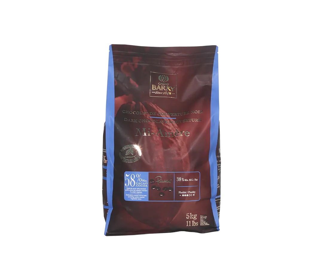 Chocolat Mi-Amère 58% - 5kg