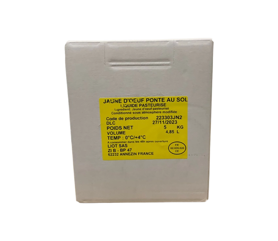 Jaune d'œuf liquide - 10kg