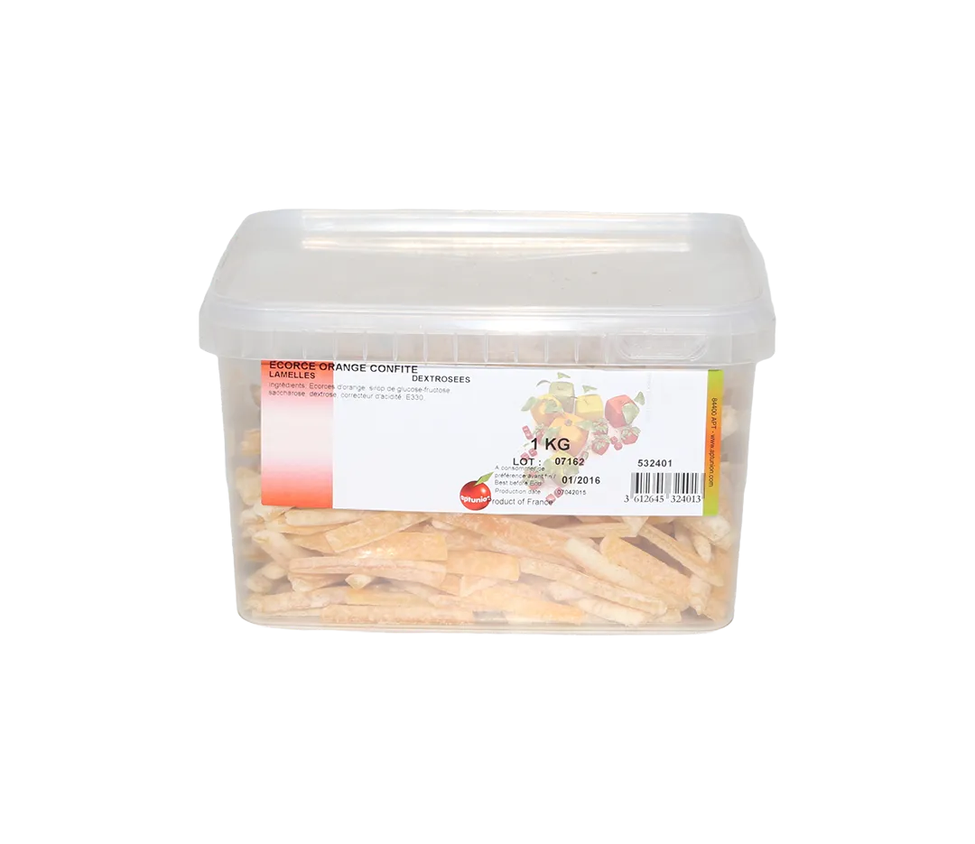 Lamelles oranges dextrose. - 1kg