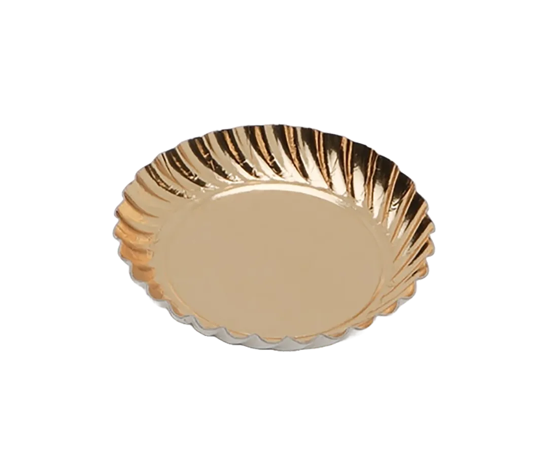 Mini assiette or - x100