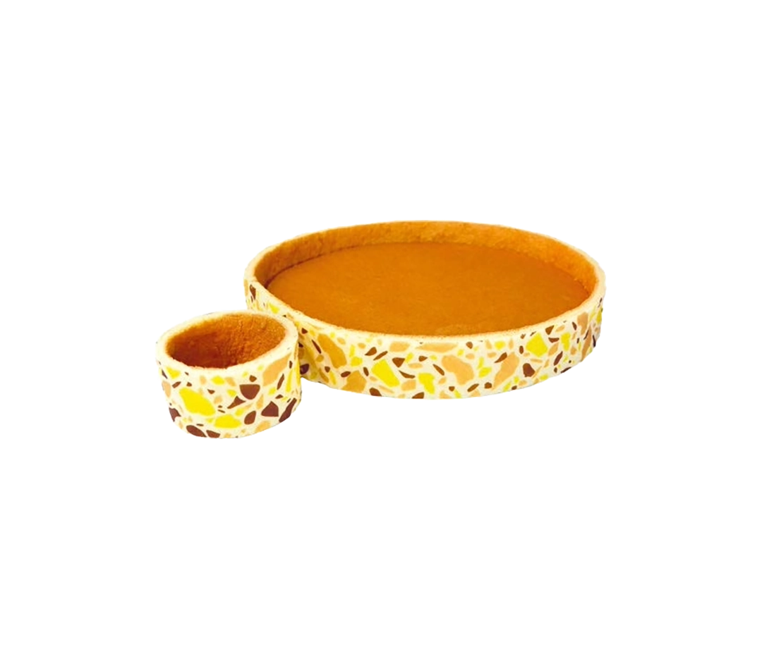 12 Kits biscuit Joconde Terrazzo - 18cm
