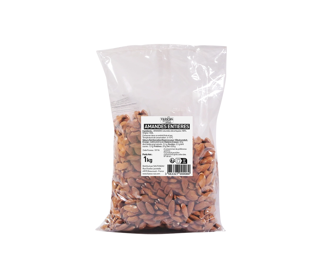 Amandes entières - 1kg