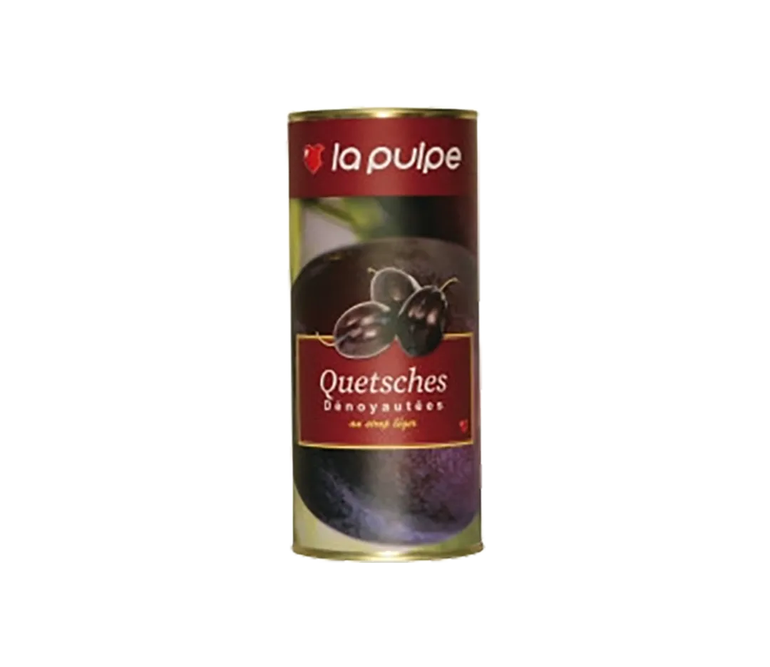 Quetsches dénoyautées au sirop