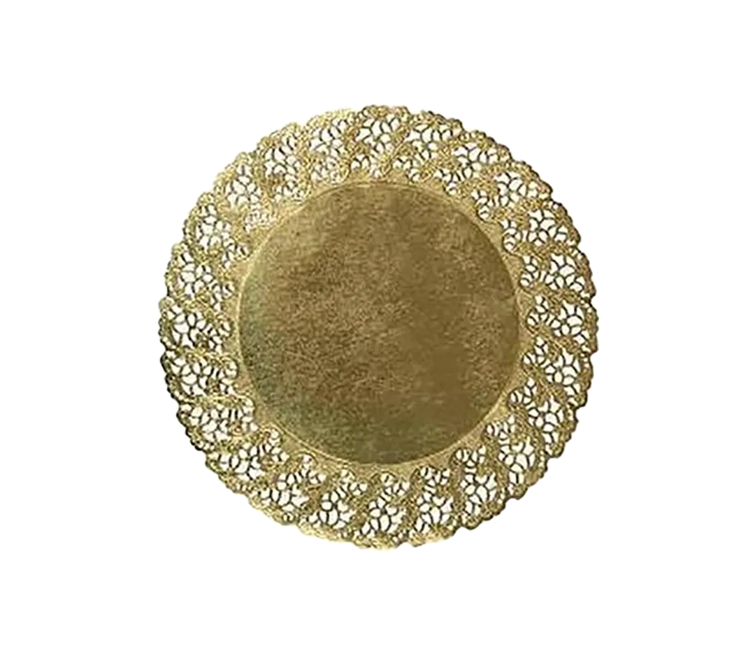 Dentelle ronde or