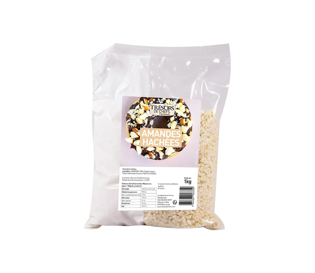 Amandes hachées 2-4 mm - 1kg