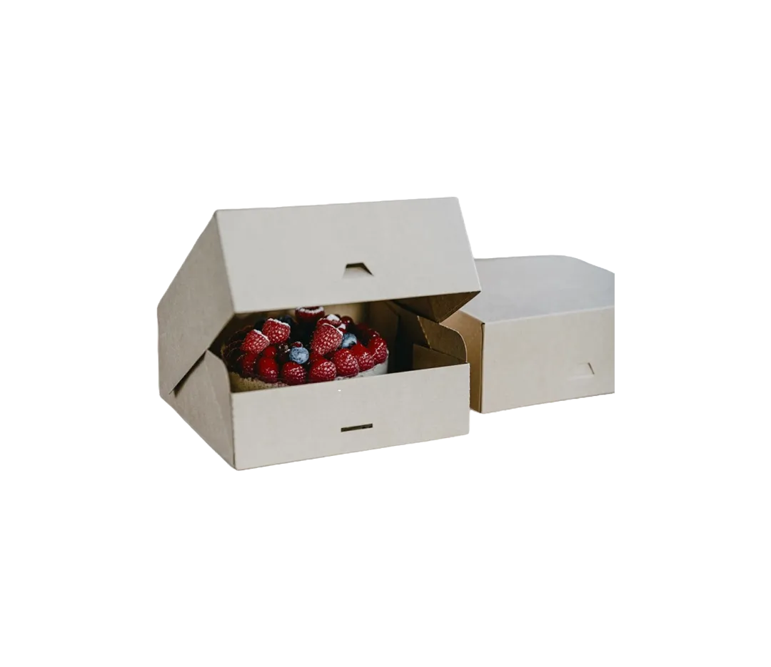 Boites pâtissières kraft brun x 50
