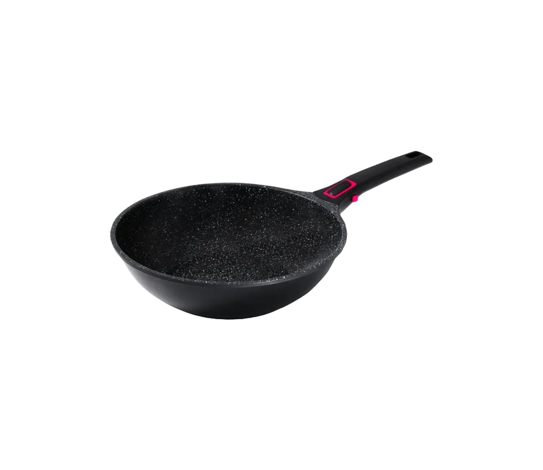 Wok fonte d'aluminium "granit pro"