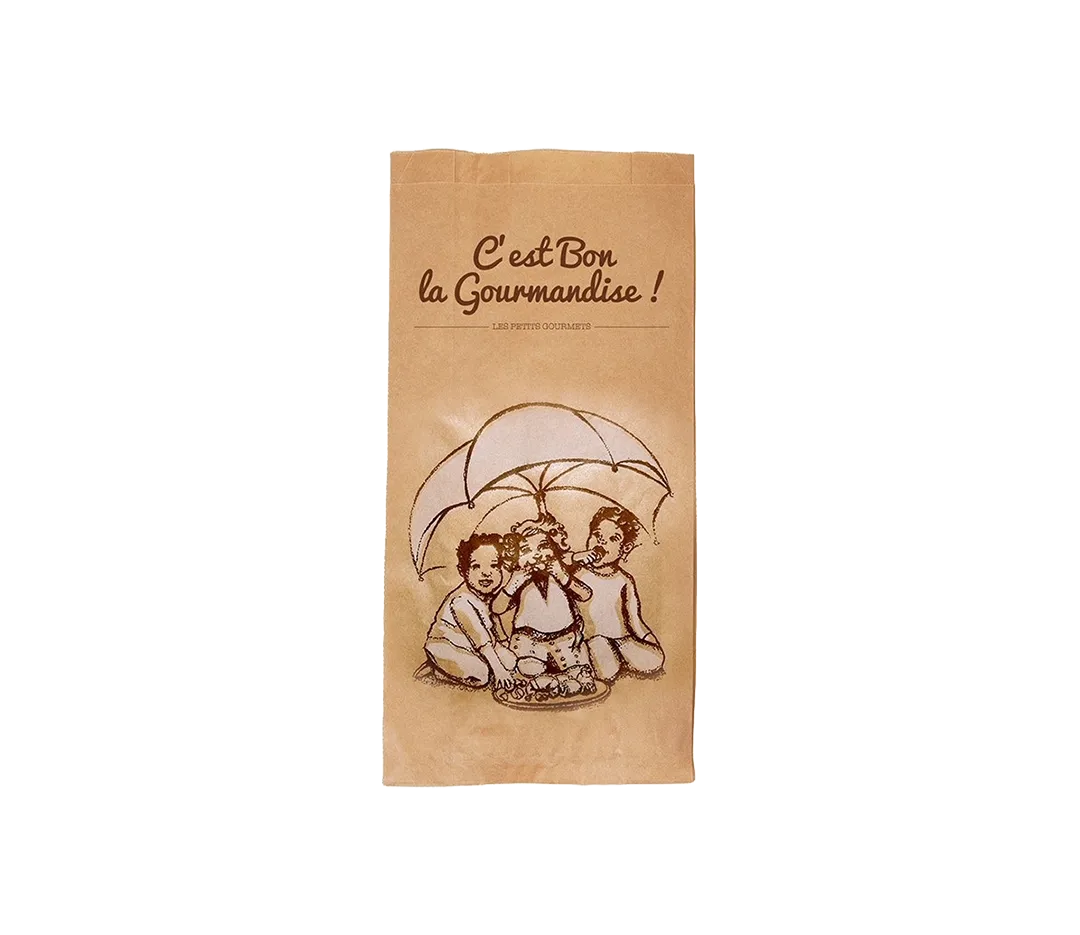 Sac croissant kraft - x1000
