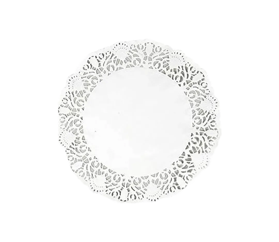 Dentelle ronde blanche