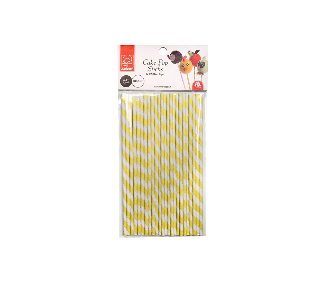 Bâton spirale jaune - x24 