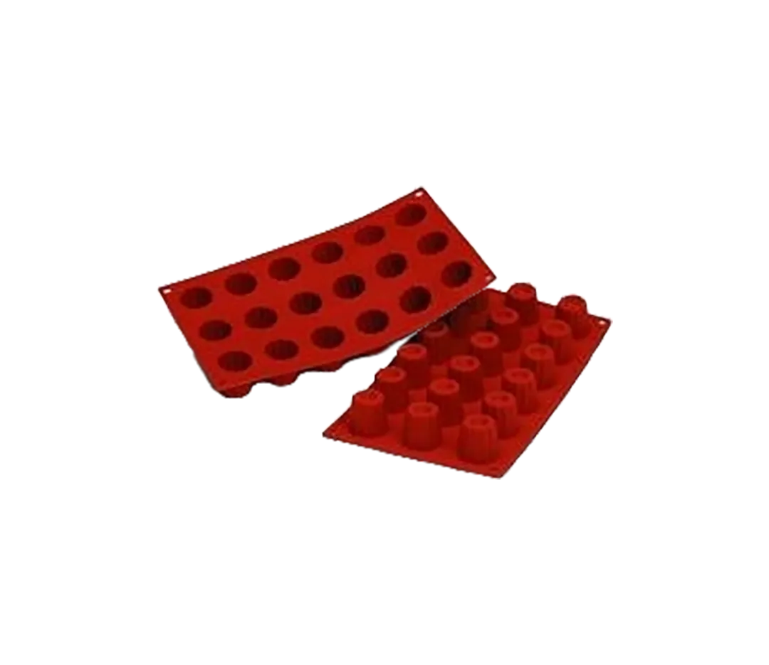Moules silicone 18 mini cannelés.