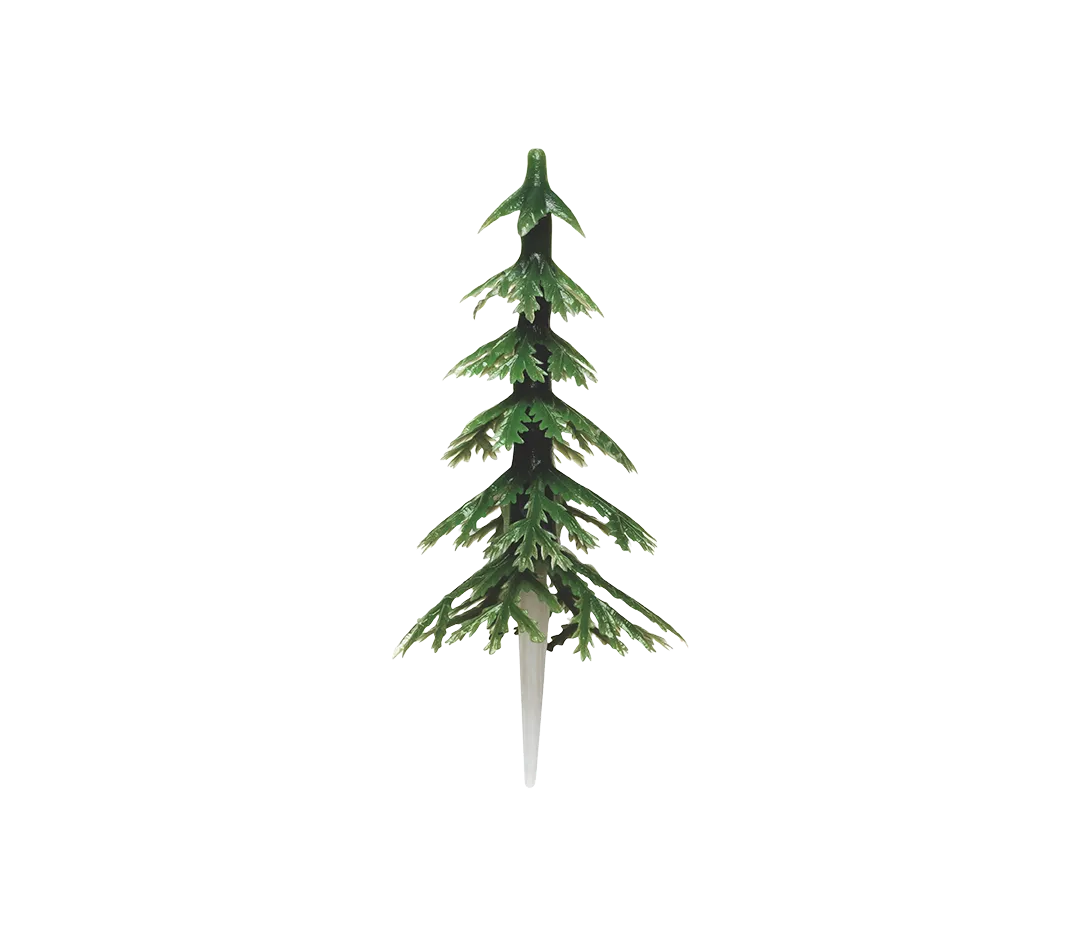 Sujet décor sapin vert x 100