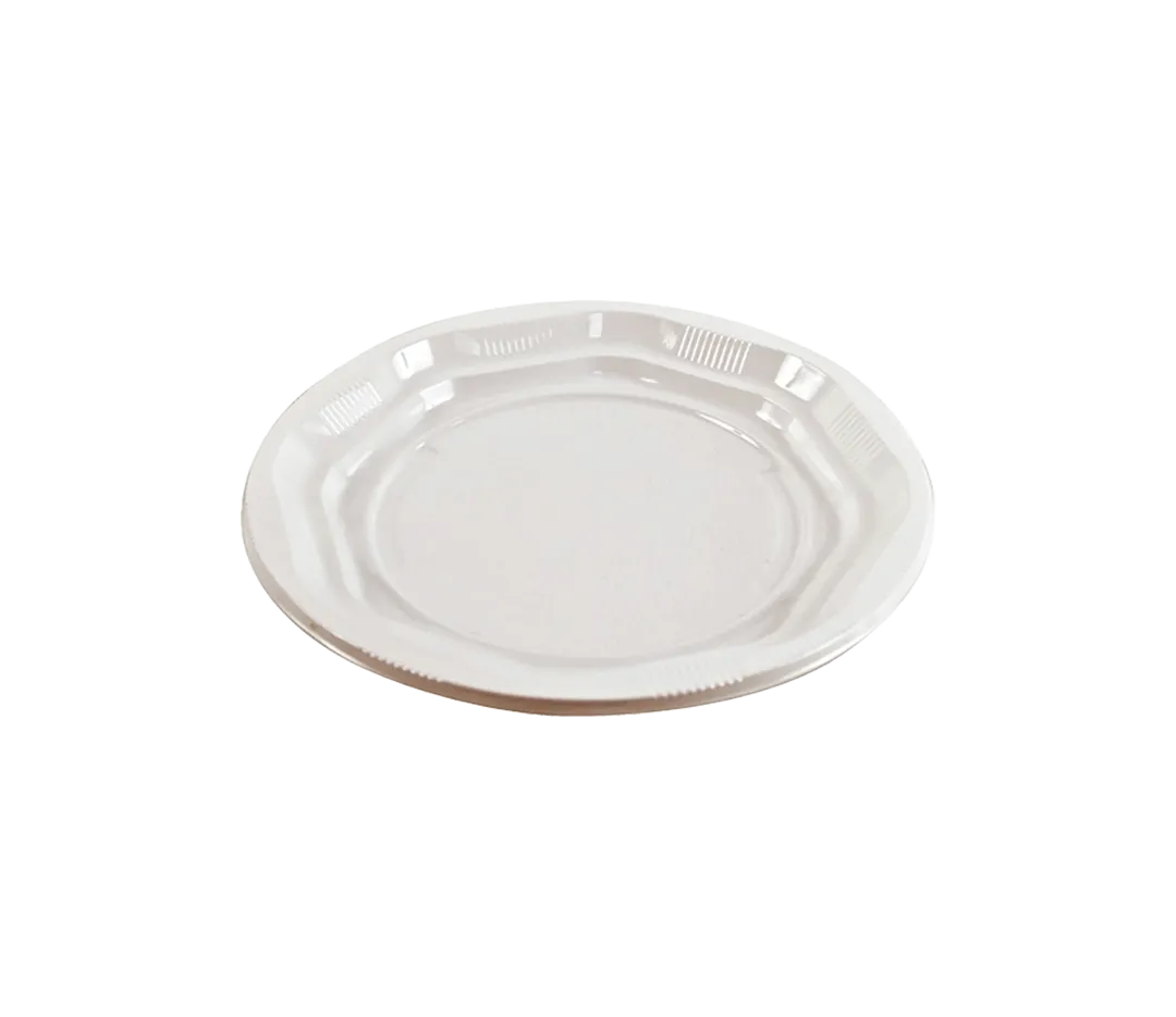 Assiette ronde blanche - x100