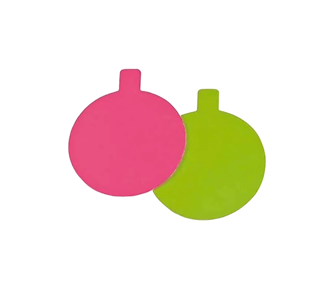 Rond anis/fuchsia lang. - x200