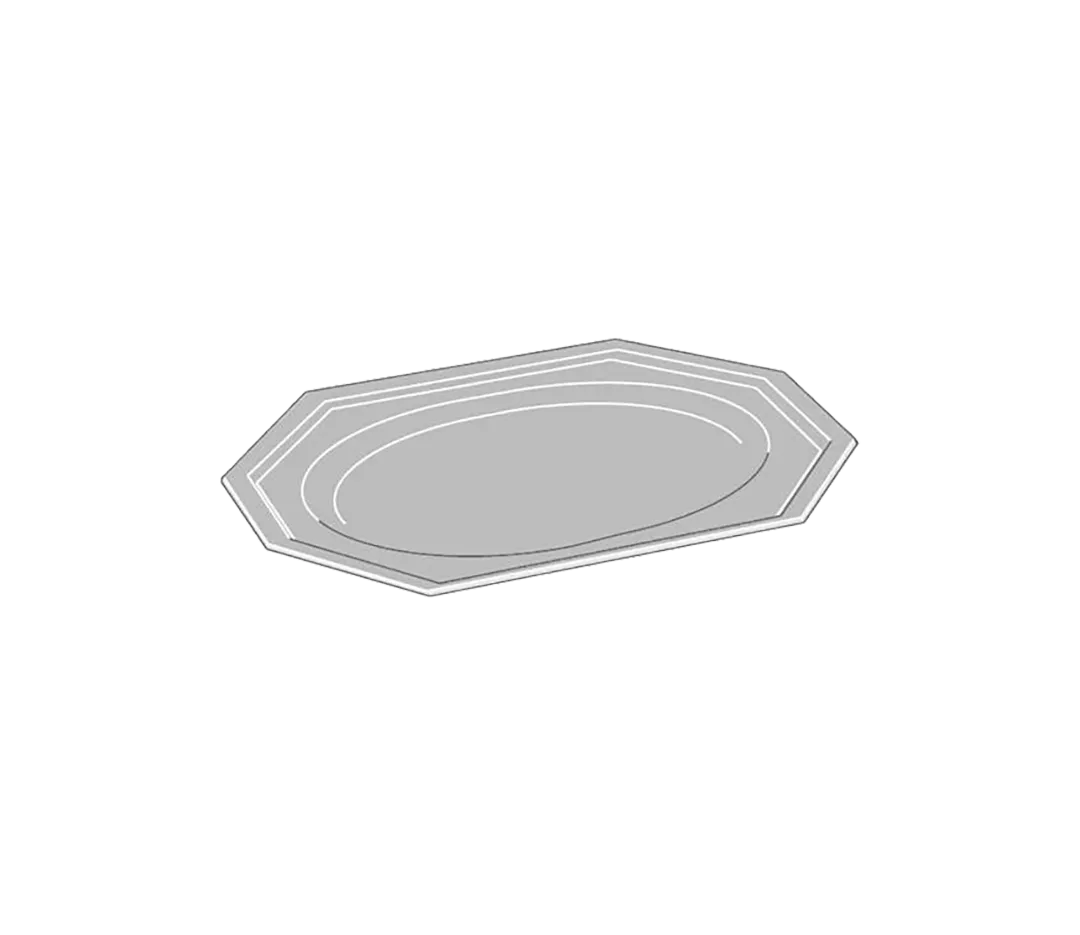Plat octogonal long - x5