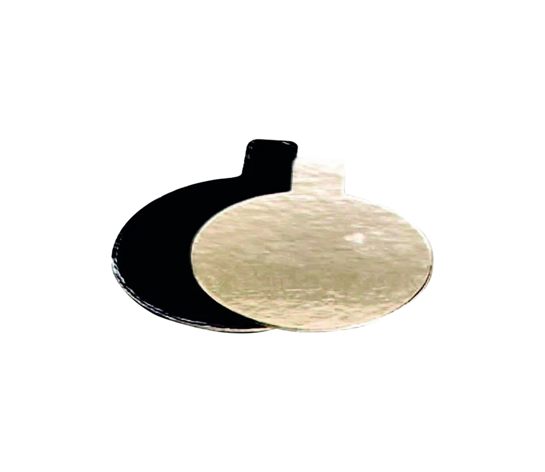 Rond or / noir languette - x200