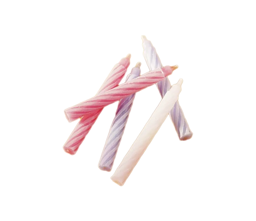 Bougies dizaine blanches  - x50