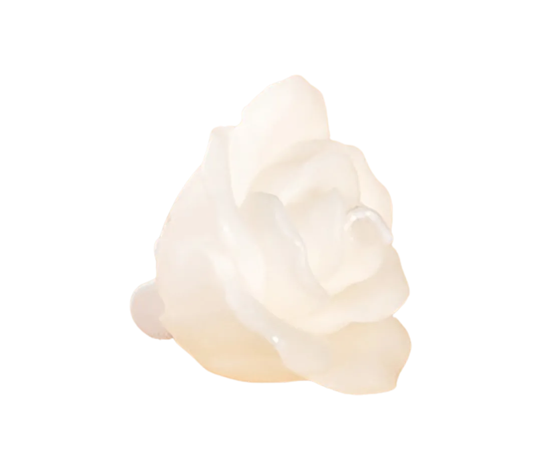 Bougie fleur blanche - x4