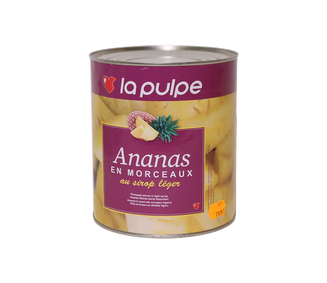 Ananas morceaux au sirop - 3/1