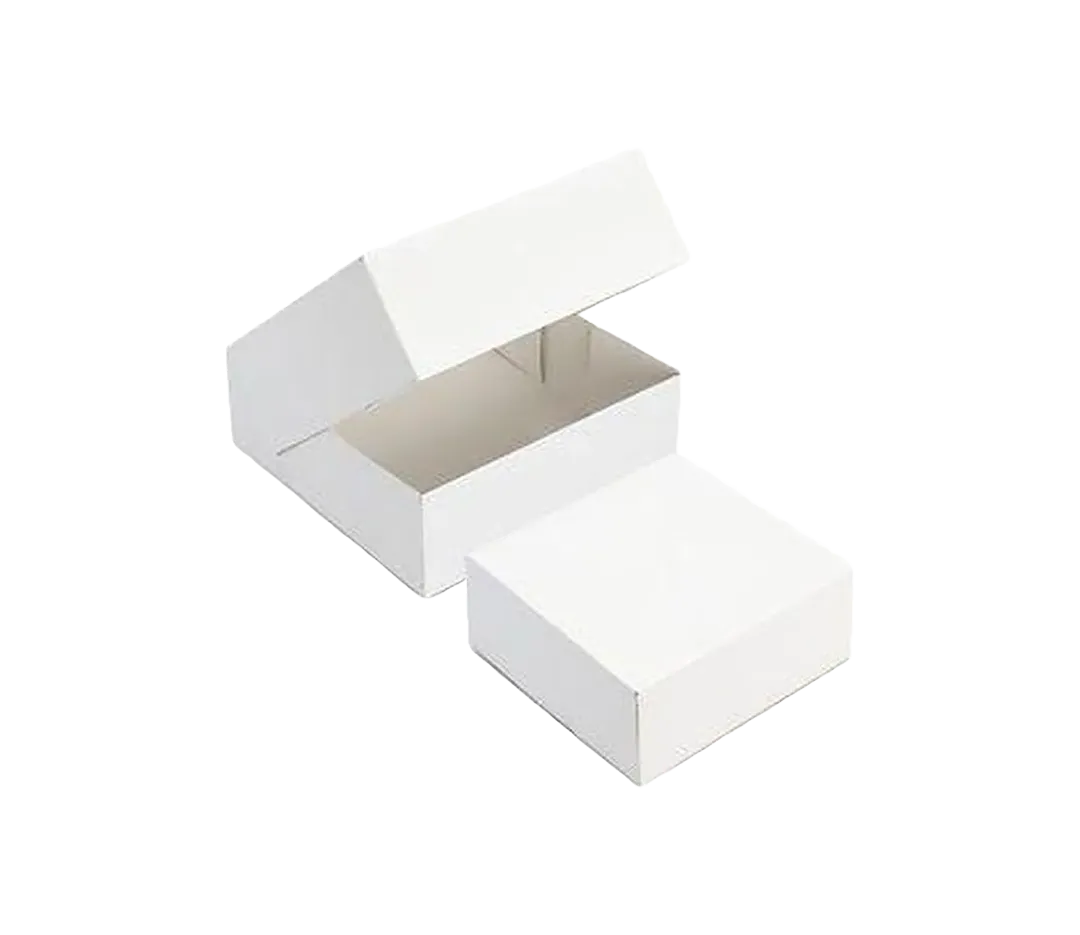 Boites pâtissières blanches x 50
