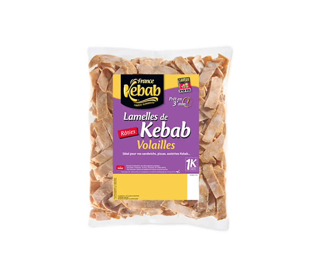 Lamelle Kebab rôtie Halal - 850g
