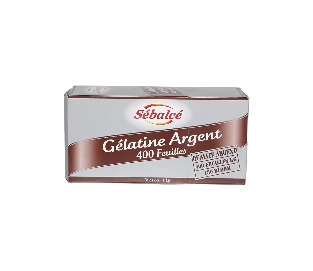 Gélatine feuille d'argent - 400 feuilles