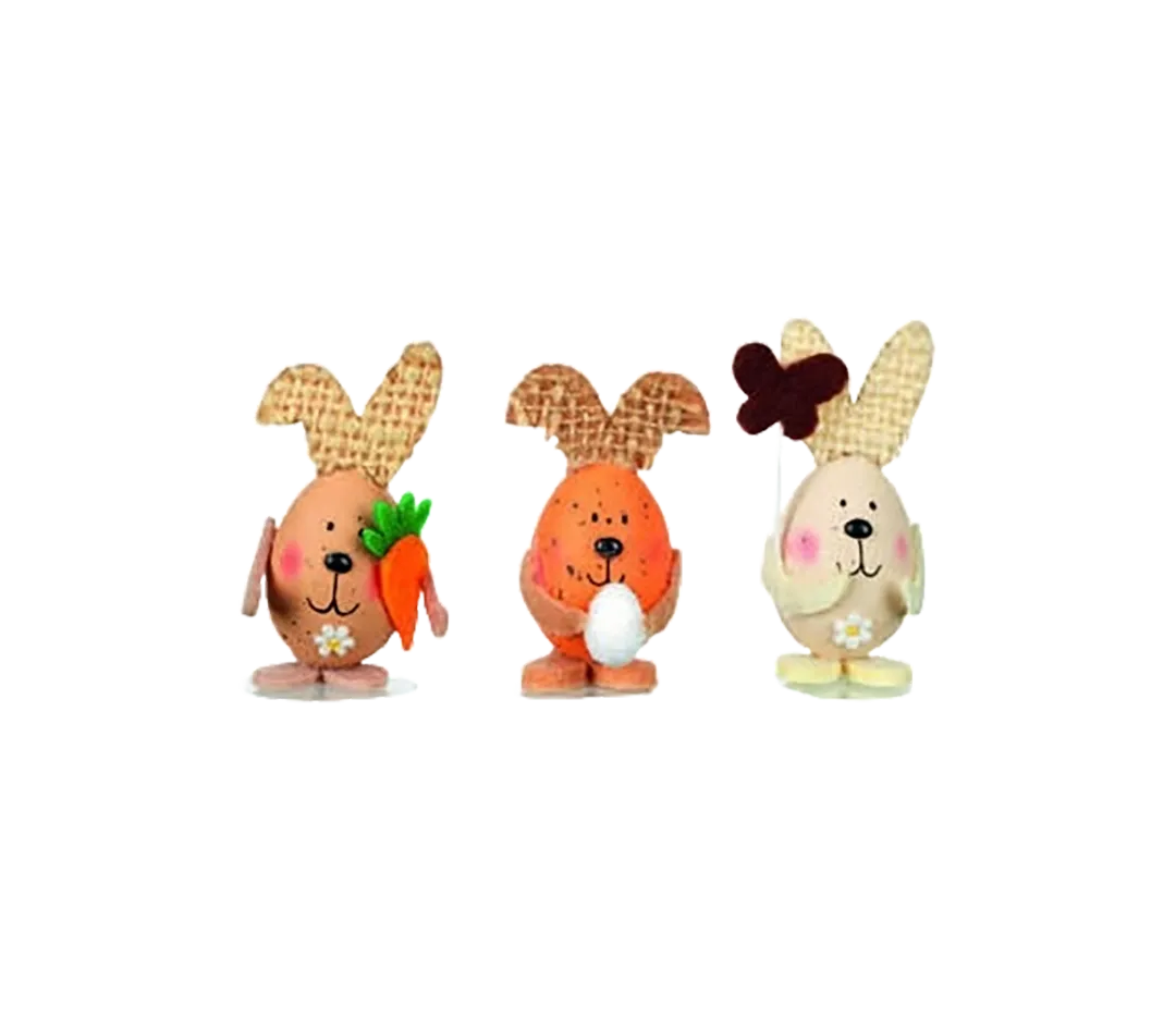 Sujet Pâques - Lapins oeufs